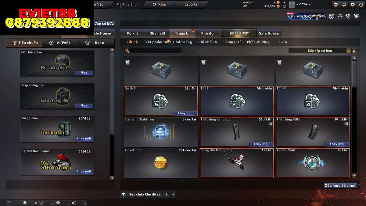 shop acc cf uy tin gia re